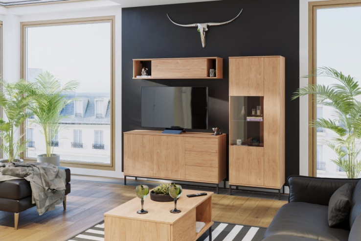 Kommode ERISTO Hickory für Wohnzimmer | www.artigo.at